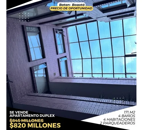 Venta Apartamento Duplex Batan Bogota Ubicación Privilegiada