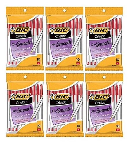 Bolígrafo - Bic Cristal Xtra Smooth Bolígrafo, Medio Punto (