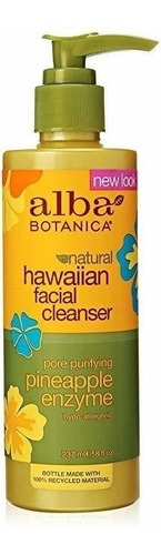 Alba Botanica Hawaiano De Enzimas Limpiador Facial, Piña, 8 