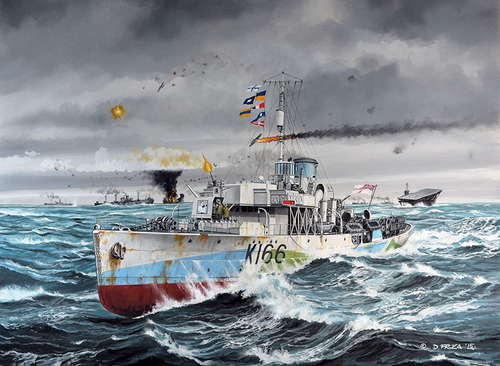 Maqueta Revell - Flower Class Corvette Hmcs Snowberry 1:144