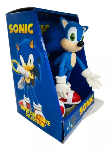 Boneco Sonic Articulado Grande Brinquedo Caixa Original Collection  Lançamento Action Figure 27cm - WIN Colecionáveis