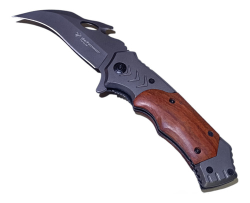 Cuchillo Mango De Madera Táctico Militar