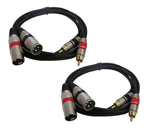 Cables De Audio Xlr A Rca - 2 Unidades