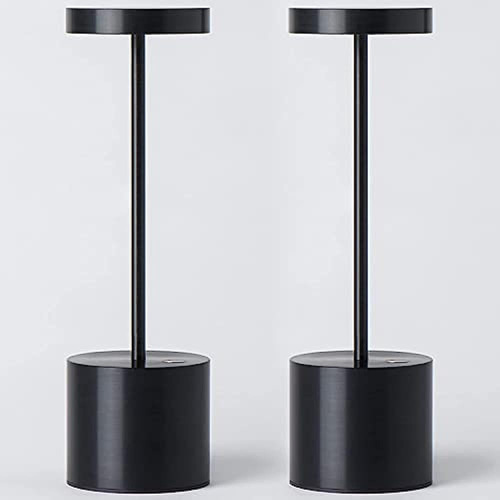 Pacote de 2 candeeiros de mesa sem fio recarregáveis, lâmpada