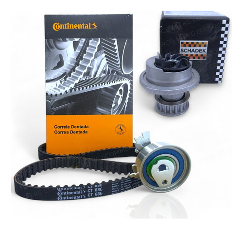 Kit Correia Dentada E Tensor + Bomba D'água Onix 1.4 8v