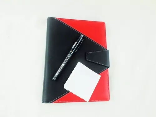 MENNT Cuaderno Hojas Negras Planner A5 Agenda Lápiz + 3 Repuestos