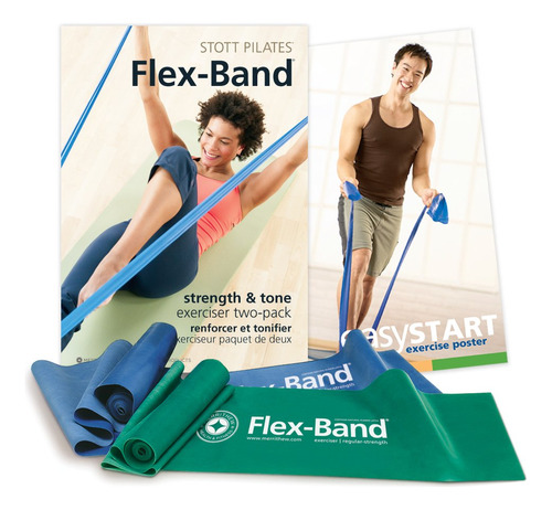 Stott Pilates Flex-band Paquete De Dos