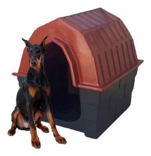 Casa Casinha Plástica Para Cachorro Nº 6 Eg Grandes Raças Cor Colorida