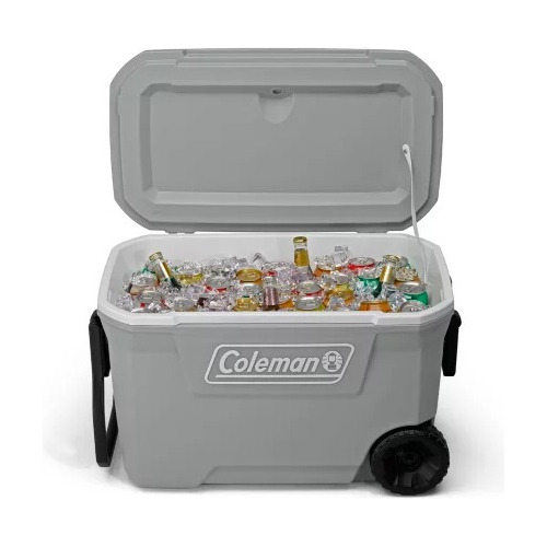 Hielera C/ruedas 62 Qt P/101 Latas 316 Series Coleman 6487 Gris