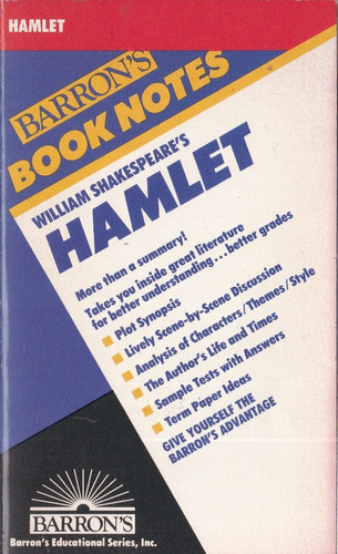 Hamlet - William Shakespeare. Edición En Inglés