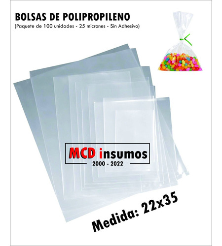 Bolsas Polipropileno 22x35 Cm X1500 Unid. (tamaño A4)