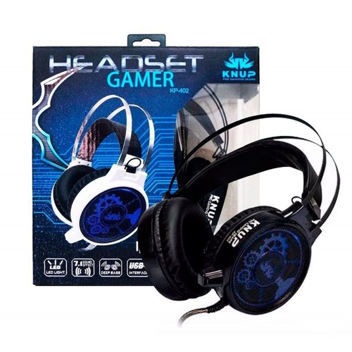 Fone De Ouvido Headset Gamer Pro Kp-402 - Knup Top