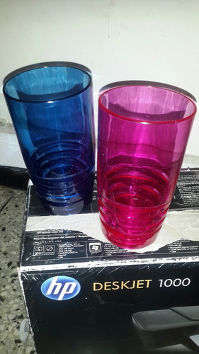 Vasos Acrilicos Modernos 6 Unidades