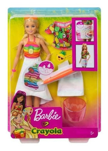 Imagen 1 de 5 de Barbie Crayola Sorpresa De Frutas - Mattel (100% Original)
