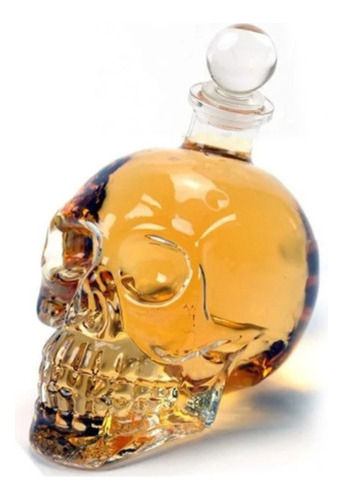 Botella Decantador Licorera Calavera Craneo Cristal 350ml