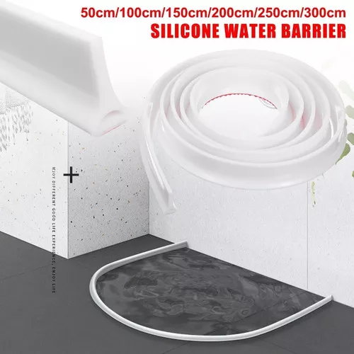 Comprar Tira impermeable del baño del tapón del agua de la barrera de la  ducha del silicón de goma del 100-300CM