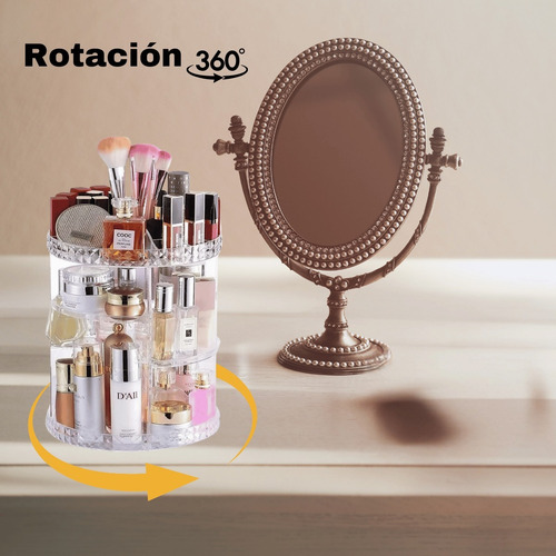 Organizador De Maquillaje Con Rotación Multifuncional