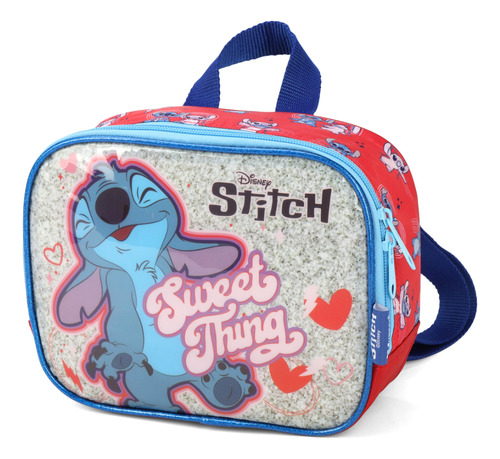 Lancheira Termica Stitch Vermelho - Disney By Luxcel Animais