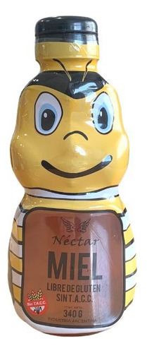 Miel Liquida Nectar 340 G Sin Tacc Envase Forma De Abeja