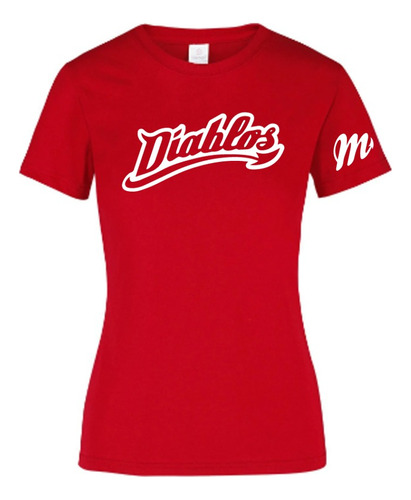 Playera Casual Diablos Rojos Liga Mex Beisbol Dama Oferta!