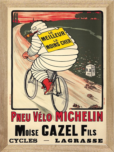 Bicicletas Michelin , Cuadro, Poster, Publicidad        H229