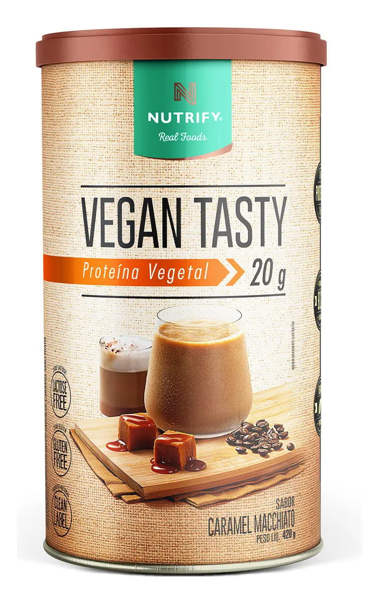 Proteína Vegan Tasty Caramel Macchiato 420g Nutrify