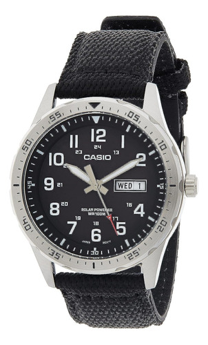 Reloj Casio Mtp-s120l-1avcf Con Energía Solar, 100 M, Resist
