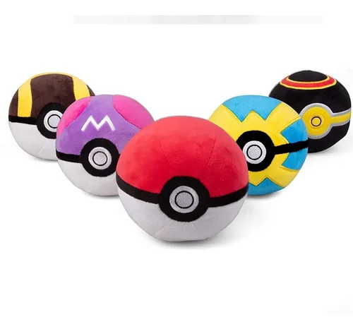 Juego 5 Pelotas De Peluche - Pokemon