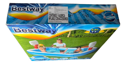 Alberca Inflable Bestway Basquetbol 636l Rectangular