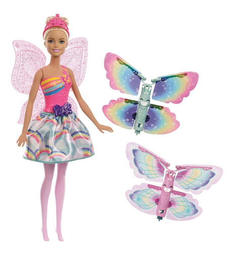 Muñeca De Hadas Barbie Dreamtopia Flying Wings