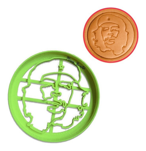 Che Guevara Cortante Galleta Fondant - Simbolo Revolucion