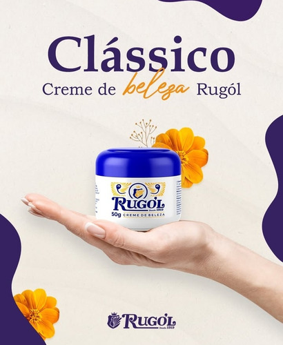Kit 2 Creme Facial Rugol Tradicional 50g Antirrugas