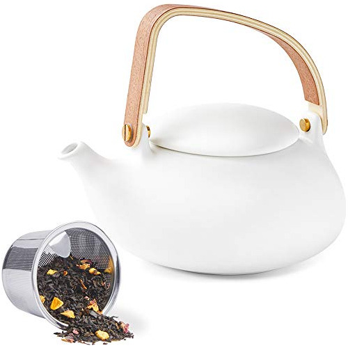 Tetera Infusor, Tetera Japonesa De Cerámica Mate Té D...