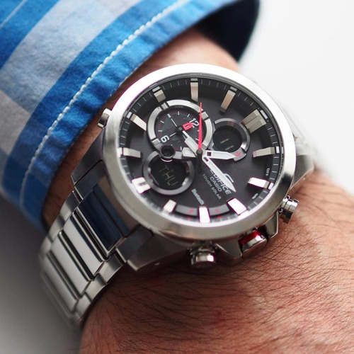 Reloj Casio Edifice Solar Bluetooth Luz Ecb-500d-1a Original