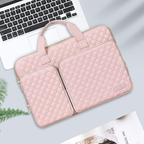 Funda Mosiso Rosa Para Ipad Notebook Compatible Con Hp, Dell Rosa Tiza.