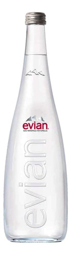 Água Mineral S/ Gás Francesa Evian Vidro 750ml