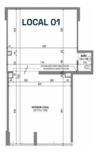 Arriendo Local Comercial De 43,06 M2, Sector Hospital Fach,