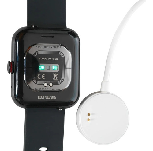 Imagen 4 de 7 de Smartwatch Aiwa Awsf6n 1,7'' Marco Metal Negro