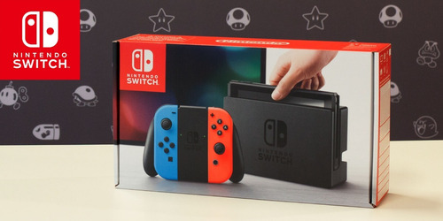 Consola Nintendo Switch Neon, Nueva De Fabrica C/ Case