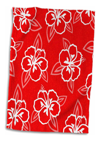 3d Rose Hawaiian Hibiscus Flower Print-toalla De Mano/d...