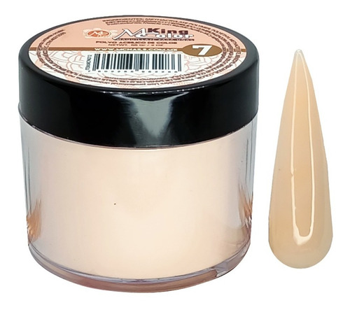 Polvo Acrilico Nude 2 Oz, Maquillaje De Almendra, Mc Nails Color 7