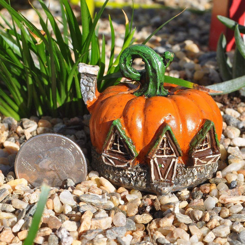 Hada Del Jardín En Miniatura Micro Casa De La Calabaza