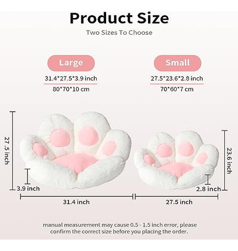 Ditucu Cat Paw Cushion Lazy Sofa Office Chair Cushion Bear P