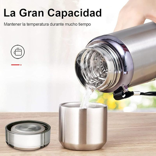 Termo Acero Inoxidable 1000ml Con Aislamiento Y Tapa