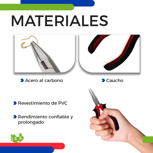 Juego de Pinzas Slim Company Multifuncional 5 Pzs Alicates Para Joyas, Corte Superior, Punta Diagonal, Punta de Aguja, Punta Redonda, Punta Doblada