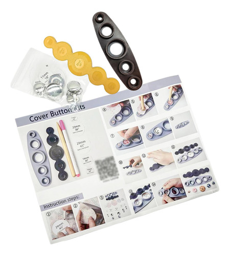 Máquina Para Hacer Botones Cubiertos De Tela, Con Botones