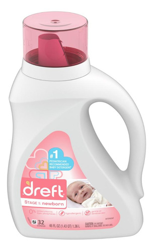 Jabon Dreft  Liquido New Born 1.36 L