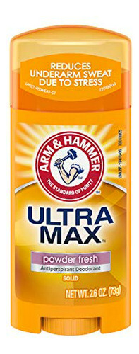 Ultramax Desodorante Y Polvo De Antitranspirante Sólido, Pol