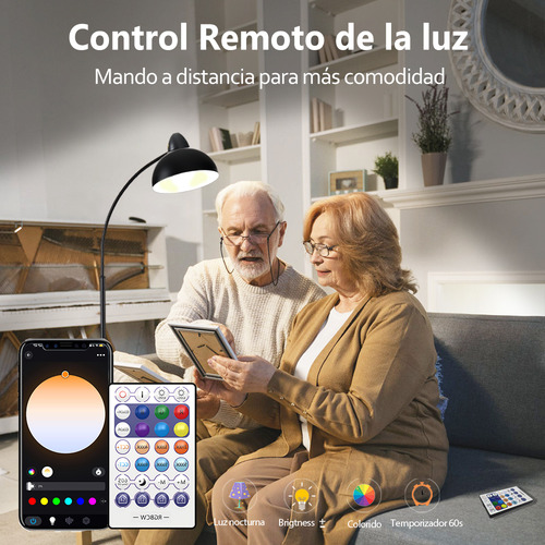 Rocket House RAINBOW-KIT 4 Focos Led Wifi Con Control Remoto Inteligente Rgb Alexa