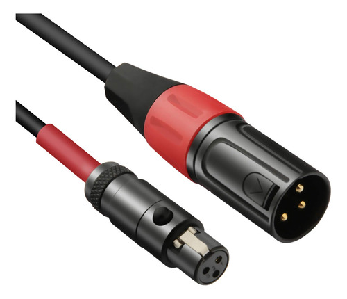 Jomley Cable Mini Xlr A Xlr, 3 Pines Mini Xlr Hembra (ta3f)